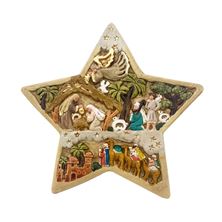 NATIVITY STAR PLAQUE - 9"